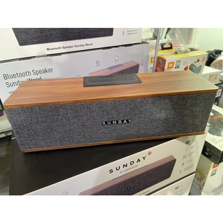 ประกัน2ปี📍Sunday Wood Bluetooth Speaker ลำโพงบลูทูธสไตล์วิจเทจ ดอกลำโพงคู่ เสียงดี เบสแน่น ราคาคุ้ม สินค้าประกันนาน2ปี