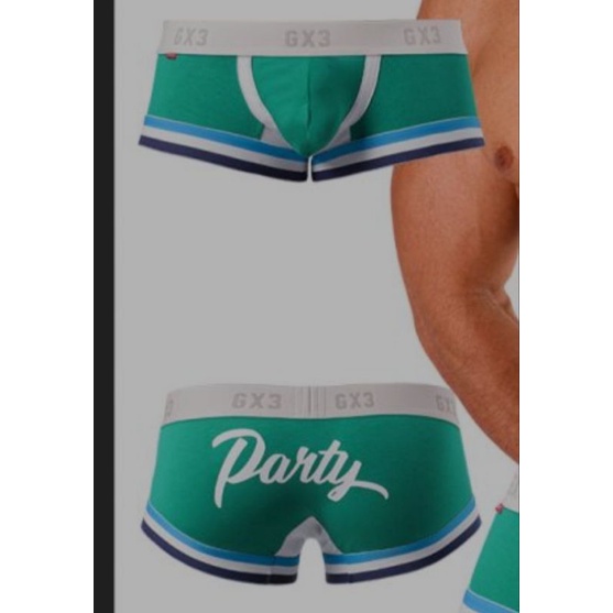 GX3 Underwear BOXER size M สีเขียว
