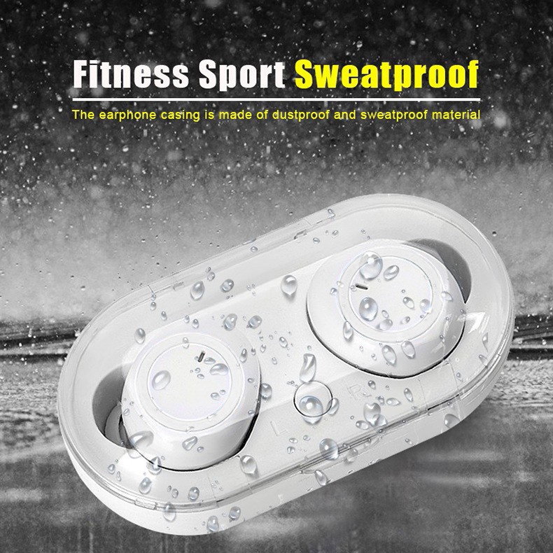 【พร้อมส่ง】หูฟังบลูทูธไร้สาย TWS Bluetooth 5.0 Earbuds Bass Stereo Sound หูฟังกีฬา หูฟังออกกำลังกาย เปิดและเชื่อมต่ออัตโน