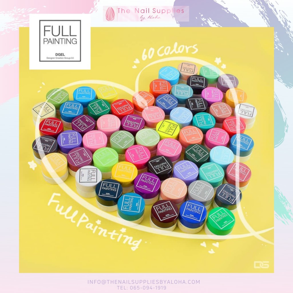 สีเพ้นท์เล็บเจลกระปุก ของแท้จากเกาหลี Full Painting Gel Collection DGEL KOREA