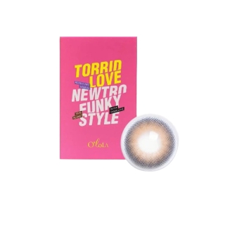 คอนแทคเลนส์ คอนแทคเลนส์รายเดือน Mini Lens รุ่น Torrid love Beige สีเบจสาวปารีสสำหรับคนตาแห้ง วัสดุ MPC