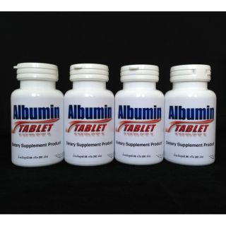 Albumin plus 1300mg.ไข่ขาว 70 เม็ด 3 กระปุก