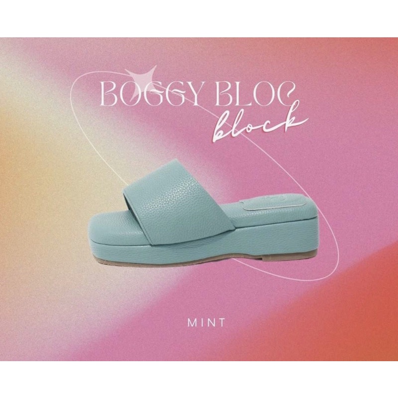 ส่งต่อ รองเท้า puff shoes #mint ไซส์ 36 รุ่น boggy bloc