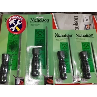 ตะไบ สามเหลี่ยม 4”,5”,6”,7” พร้อมด้าม ราคา/กล่อง 12ชุด Nicholson ขายส่งตะไบ