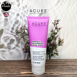 [Acure] Radically Rejuvenating Facial Scrub 118 ml สครับหน้า ให้ความชุ่มชื่น ผลัดเซลล์ผิวอย่างอ่อนโยน