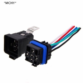 Mchy สายไฟรีเลย์สวิตช์รถยนต์ 5Pin 30A 40A 12VDC 12AWG กันน้ํา