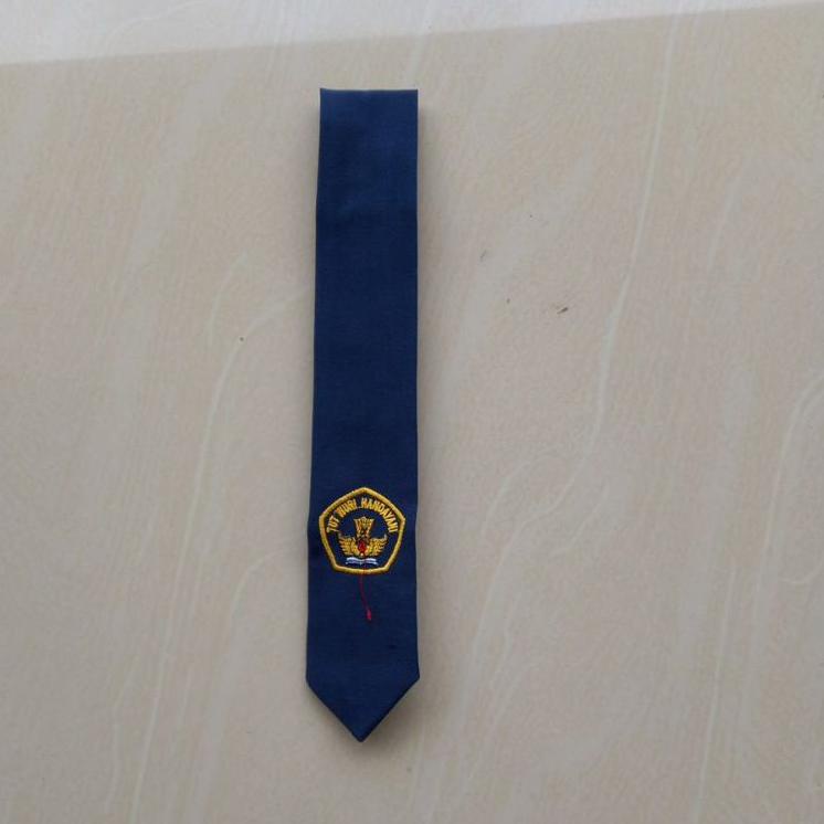 Hitam 7p9 TIE SMP HIGH SCHOOL VOCATIONAL SCHOOL BLACK PLAIN EMBROIDERY