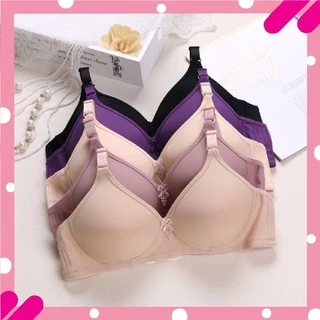📣 พร้อมส่ง 🛒 เสื้อชั้นในทรงใหญ่ ไม่มีโครง สีพื้น ลายเรียบ ผ้านิ่มใส่สบาย ราคาถูกจากโรงงาน #คัพB ทรงใหญ่