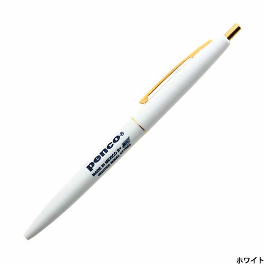 Penco Knock Ballpoint Pen White / ปากกาลูกลื่นสไตล์อเมริกันวินเทจ สีขาว แบรนด์ Penco จากประเทศญี่ปุ่น (HFT190-WH)