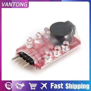 【Hot】Low Lipo Battery LED Voltage Single Loudspeaker Tester Buzzer Alarm Indicator