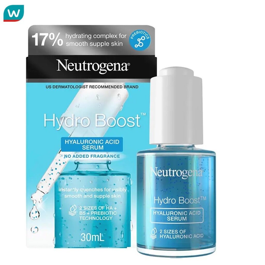 Neutrogena นูโทรจีนา ไฮโดร บูสท์ ไฮยาลูรอนิค แอซิด เซรั่ม 30 มล. เซรั่มผิวชุ่มชื้น