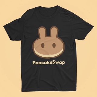 เสื้อยืดผ้าฝ้ายพิมพ์ลายแฟชั่น 🔥 พร้อมส่งจากไทย 🚀 เสื้อยืด Bitcoin pancakeswap 🙌 🔥