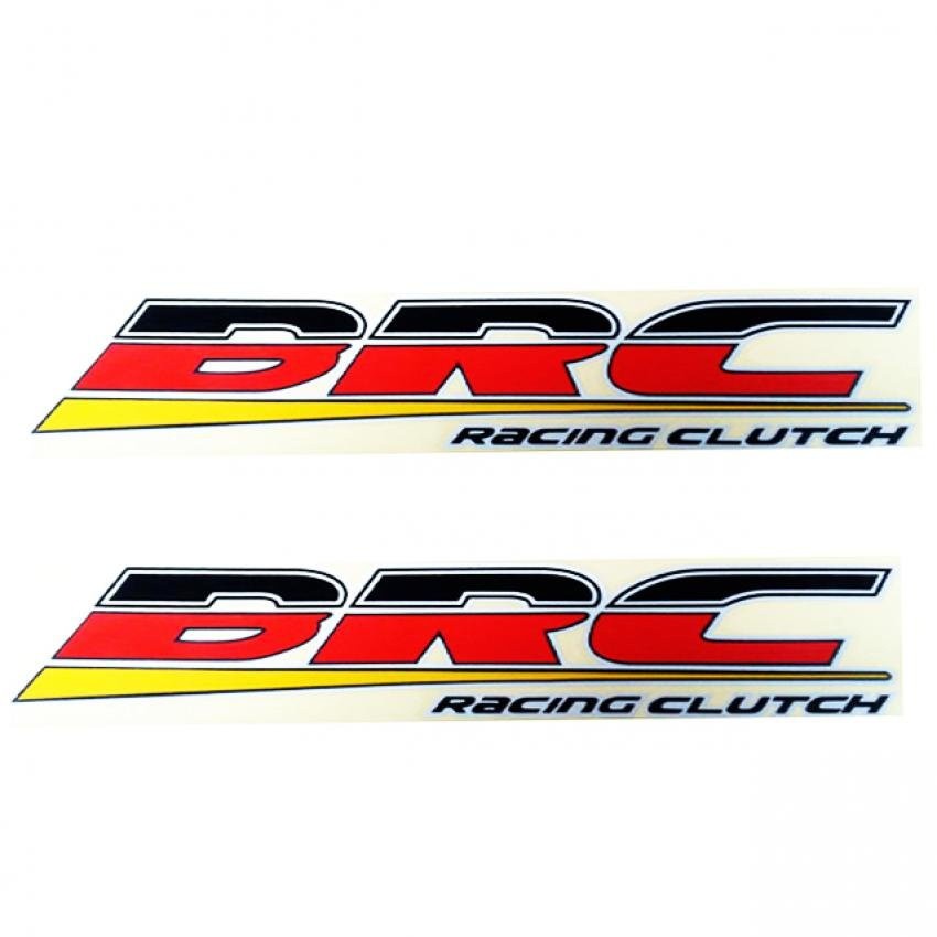 สติ๊กเกอร์ BRC คลัช ซิ่ง คลัช แต่งซิ่ง BRC สะท้อนแสง ได้ 2 ชิ้นติดฝาท้ายกระบะ หรือ รถเก๋ง 29*7*0.1 (