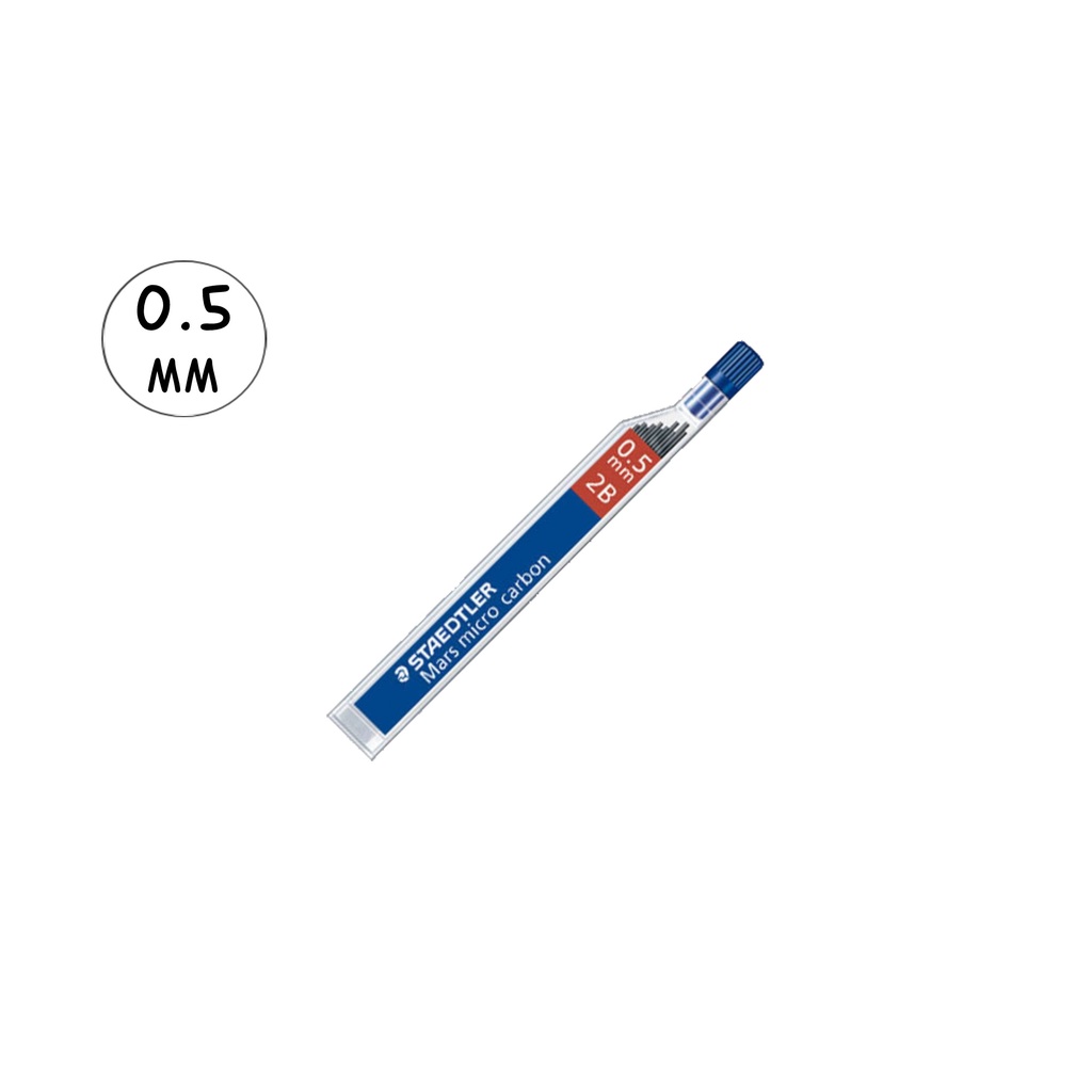 ไส้ดินสอกด Staedtler 2B Mars Micro Carbon (1 ชิ้น) (0.5 มม.) (NR.250 05-2B)