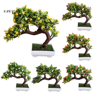 AG 1Pc Artificial Flower Tree Pot Bonsai Stage Garden Wedding Party Balcony Decor