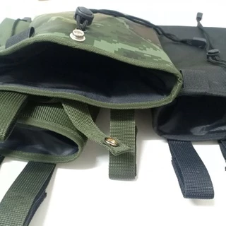 ถุงทิ้งแม็กกาซีน ใส่ของอเนกประสงค์ มีสีดำ/สีเขียว/ลายดิจิตอล ขนาด 21x26 ซม.