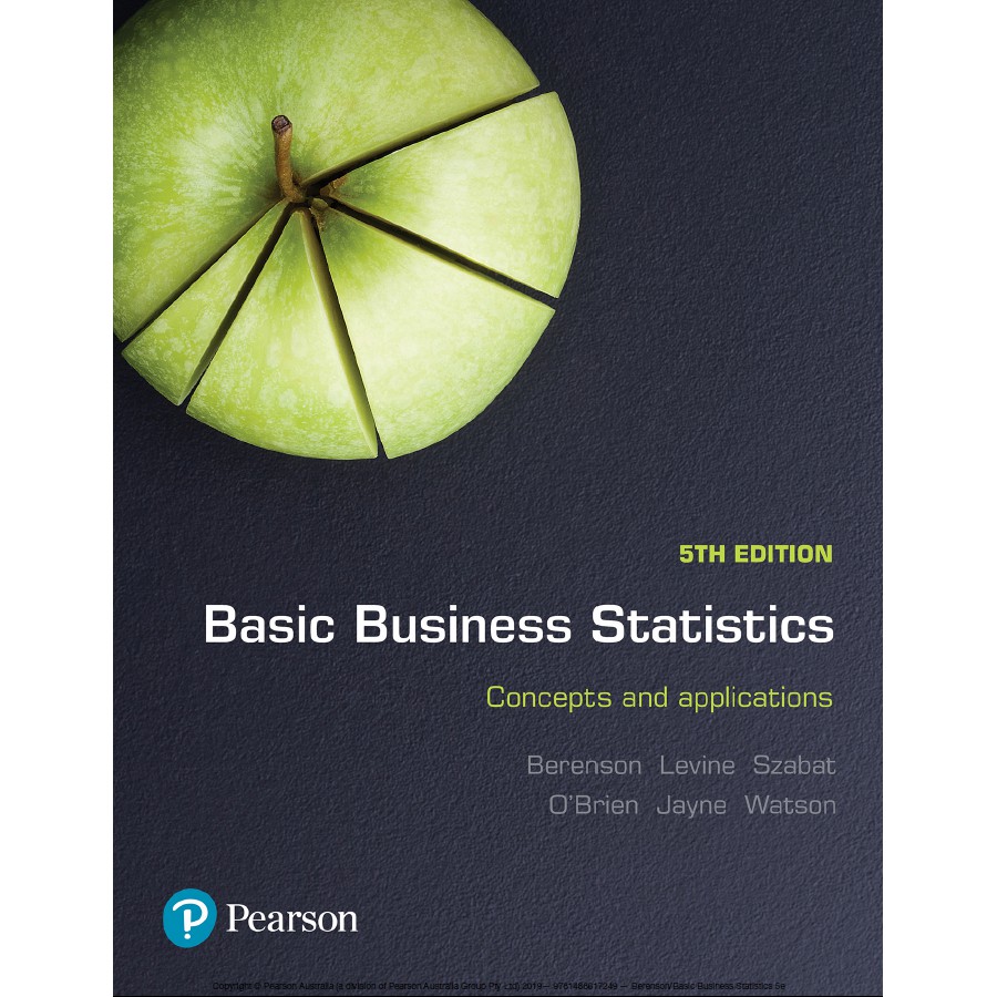 [BOOK Store] หนังสือสถิติธุรกิจพื้นฐาน แนวคิดและการใช้งาน 5th Ed