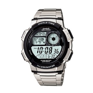 Casio Sport นาฬิกาข้อมือผู้ชายสายสเตนเลส รุ่น AE-1000WD-1A