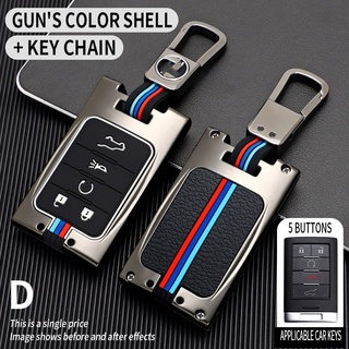 Car Key Cover Case ปลอกกุญแจรถยนต์สําหรับ Chevrolet Cts Ats Xts Sls Srx Xls Dts Sts Seville Escalade 3/4/5 ปุ่ม C7 โลหะผสมสังกะสี Cadillac