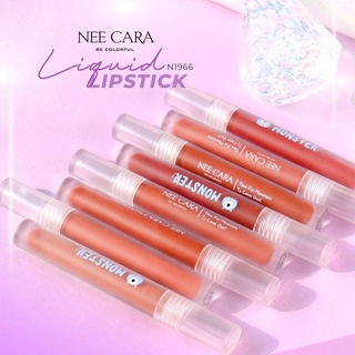 Monster Liguid Lipstick N1966 นีคาร่า มอนส์เตอร์ ลิคลิด ลิปสติก นีคารา ลิปเนื้อแมท ติดทน กันน้ำ