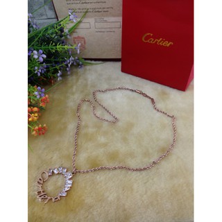 superbrandname สร้อยคอ Cartier เช้นยาวจี้สามารถใส่ได้2ด้าน งานHigh-end