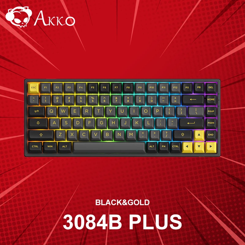 คีย์บอร์ด Akko 3084B Plus Black&Gold (ภาษาอังกฤษ) ประกันศูนย์ 1 ปี #6