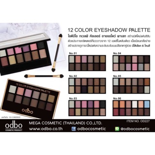 12 color eyeshadow palattee OD227