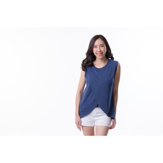 เสื้อกล้ามให้นม (Breastfeeding Vest) – Blue