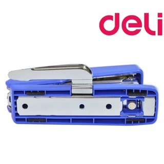 เครื่องเย็บ กระดาษ 25 แผ่น มีที่ถอนลวดในตัว Deli 0326 Half Strip Stapler ที่เย็บกระดาษ เครื่องเขียน