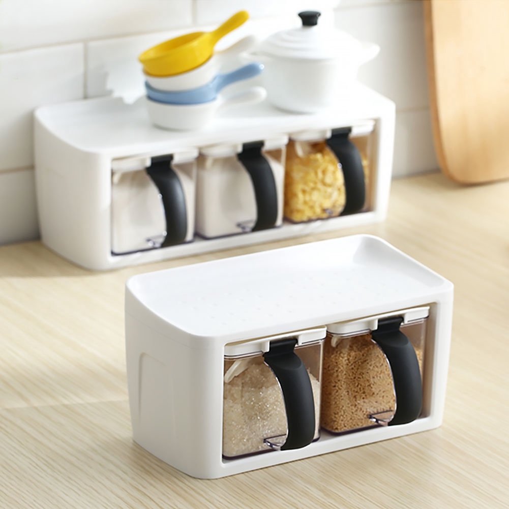 Seasoning Bottle Kitchen Storage Nordic Style Spice Jar Condiment ...