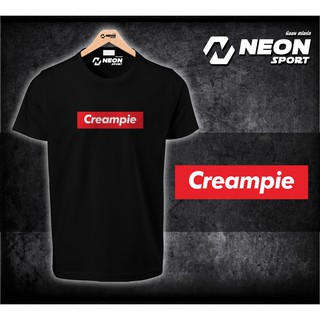 คอลูกเรือเสื้อยืดสกรีนลาย CreampieS-5XL