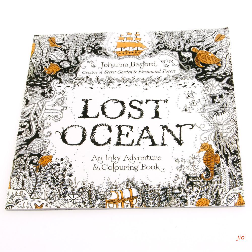 jio Lost Ocean Drawing Coloring Book Graffiti Books Adult Painting Children New