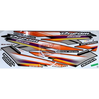 สติกเกอร์ DreamC100P ดรีมC100P EXCEX สำหรับติดรถสี ดำ