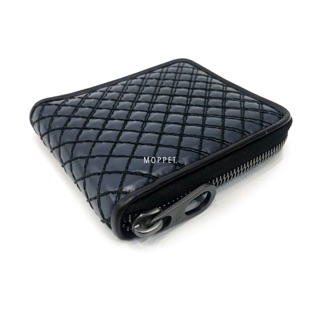 New Bottega Men’s Zip Wallet in Navy Leather RHW