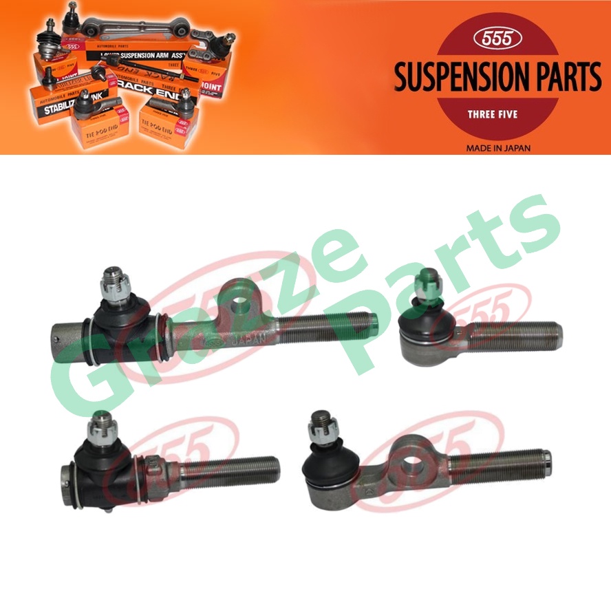 (4 ชิ้น) 555 ญี่ปุ่น Tie Rod End Set SE-2750RX สําหรับ Toyota Land Cruiser HZJ75 FJ75