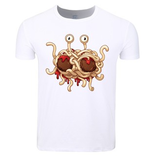 พิมพ์เสื้อยืดแขนสั้น Flying Spaghetti Monster Fsm Hcp4297