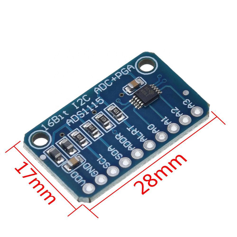 16 Bit I2C ADS1115 Module ADC 4 channel with Pro Gain Amplifier RPi