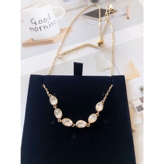 สร้อยคอ สร้อยคอswarovski Swarovski Shell Choker White, Gold-tone plated