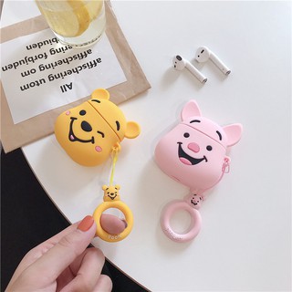 เคสซิลิโคนกันกระแทกสำหรับ Apple Airpods 1 2 3 pro case cute cartoon Winnie the Pooh piglet