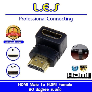 HDMI Male To HDMI Female 90 Degree Adapter