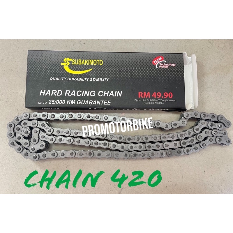CHAIN RANTAI 420 ONLY MOTOR MOTORCYCLE 420 - 100 / 104 / 120