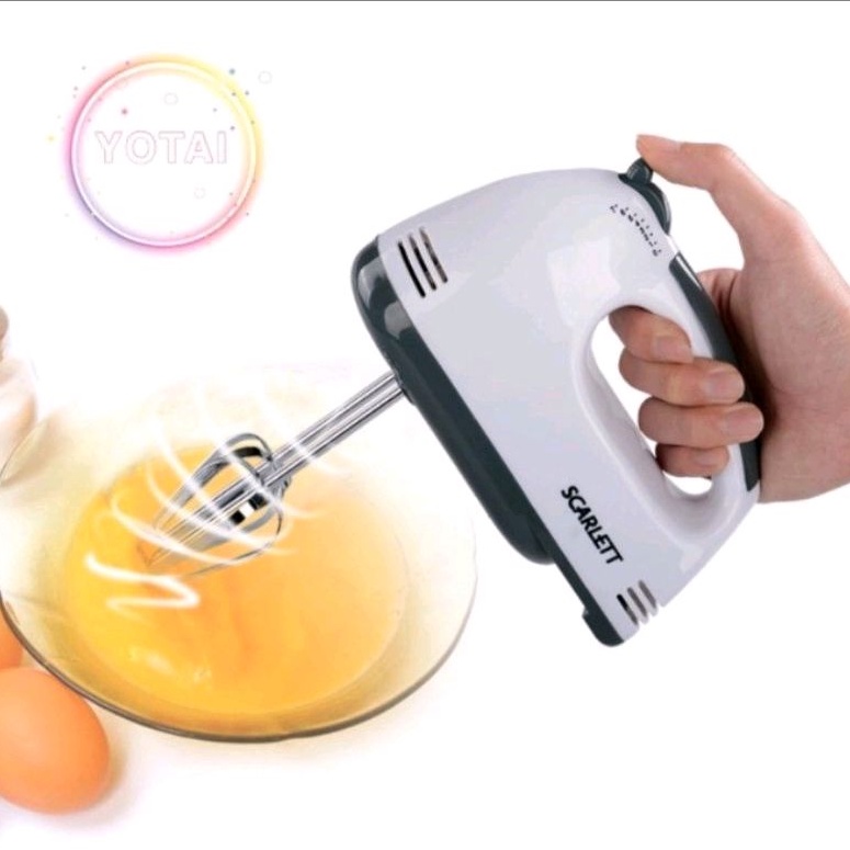 เครื่องปั่นผสมแป้งไฟฟ้า White Food Mixer เครื่องผสมอาหาร  ผสมแป้ง  ตีไข่ ตีวิปครีม