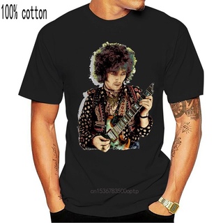 เสื้อยืดสีขาวเสื้อยืด ผ้าฝ้าย 100% พิมพ์ลาย Eric Clapton Psychedelic 100% s (LazyCarrot) สีครีม สําหรับเทศกาลดนตรี กีตาร