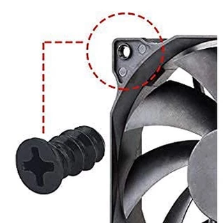 น็อตยึดพัดลม จำนวน 30 ตัว M5 Fan Mount Screws Steel X Qty. 30 Piece.