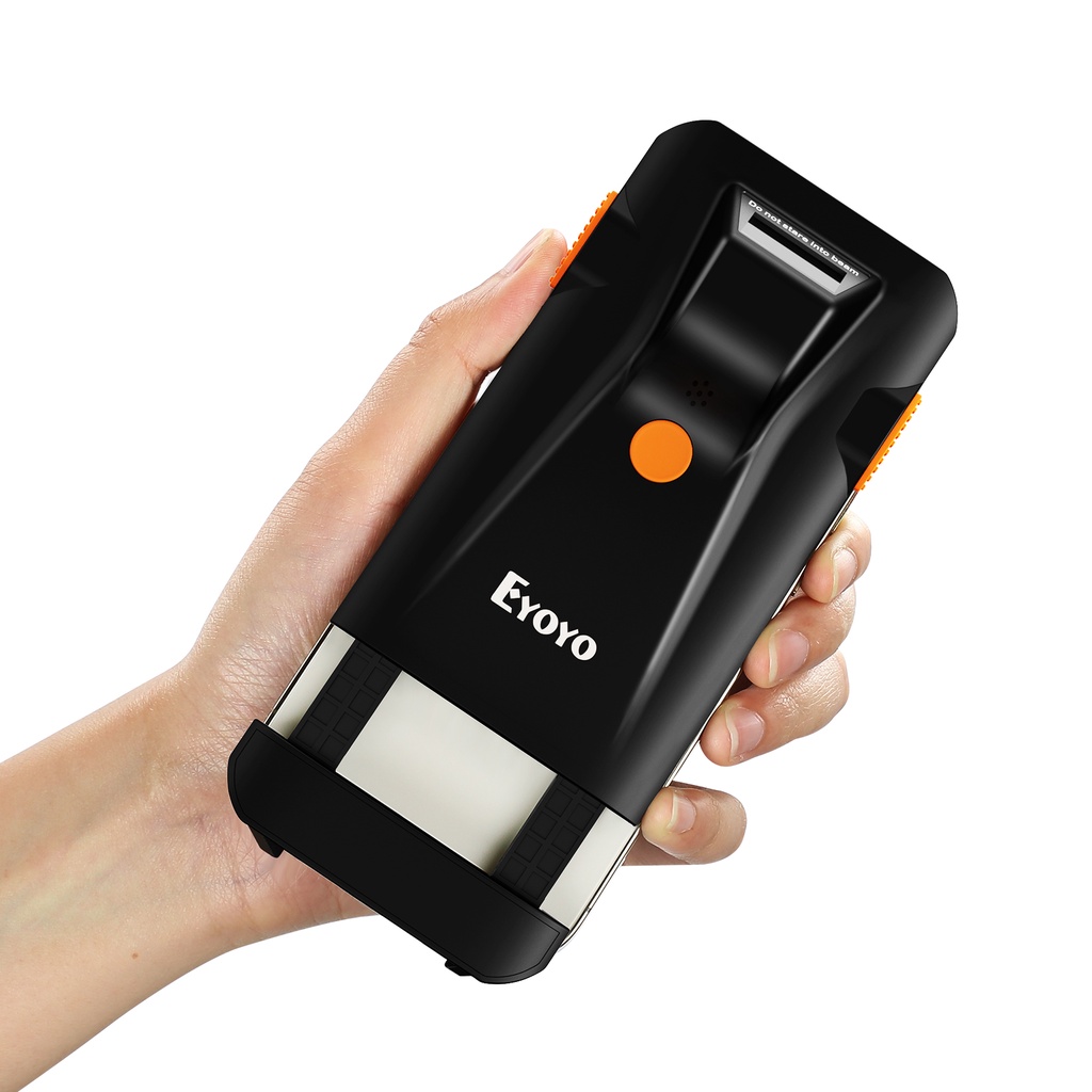 Eyoyo Mini 1D Bluetooth Barcode Scanner, 3-in-1 Bluetooth & 2.4G Wireless & USB Wired Potable Barcod