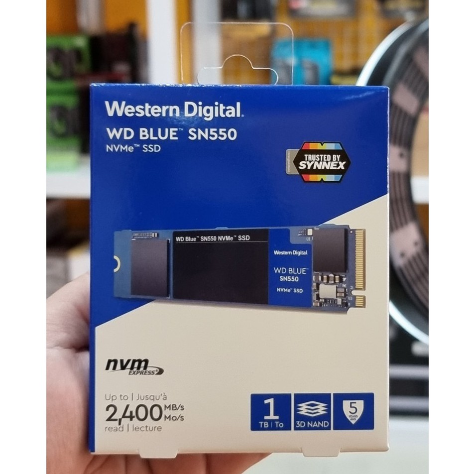 WD M.2 1TB SSD PCIe Blue SN550 (WDS100T2B0C) NVMe ประกัน SYNNEX  (พร้อมส่ง)