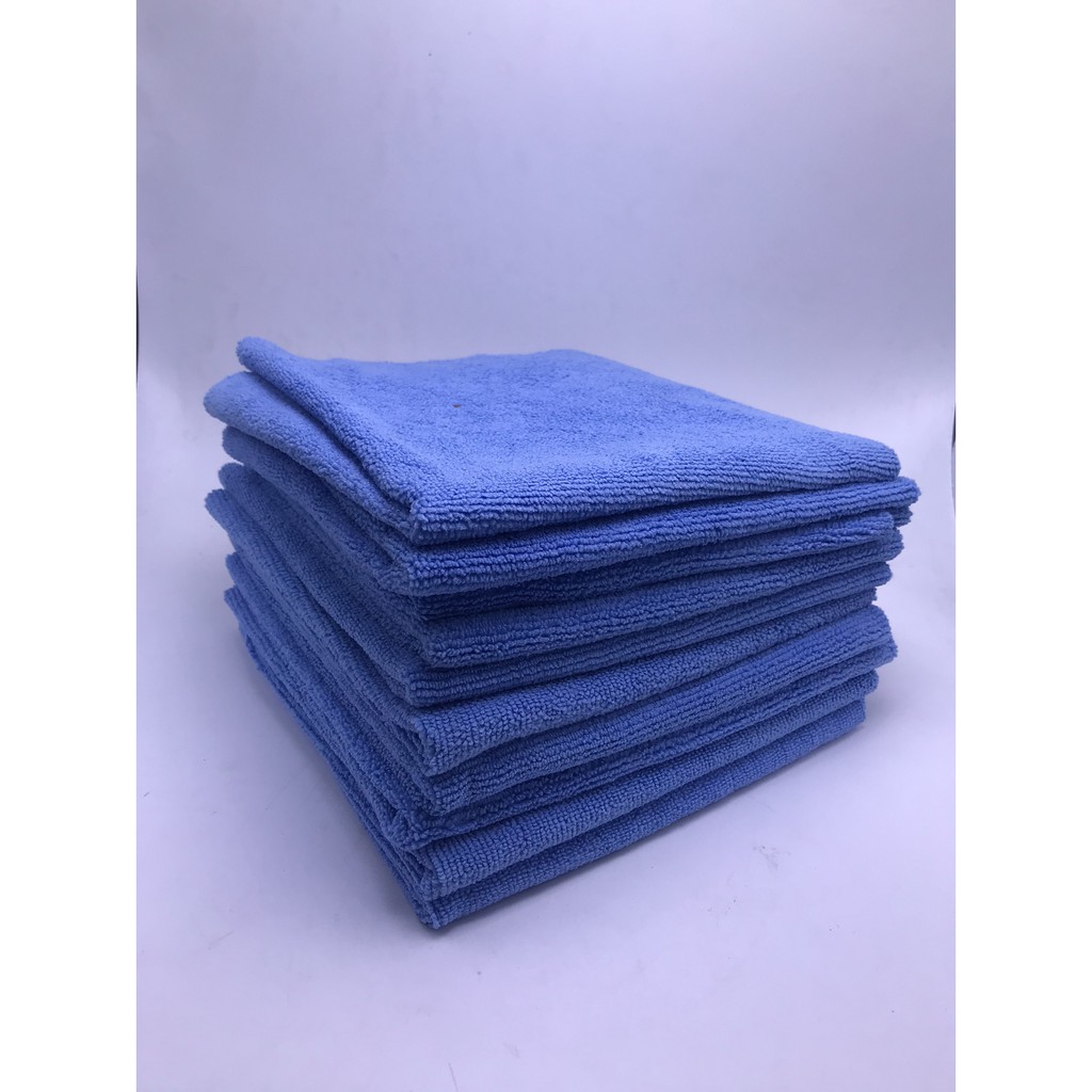ผ้าไมโครไฟเบอร์ขนสั้น สีฟ้า ขนาด 40*40 ซม.300 GSM (WP223)
