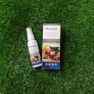 MicrocynAH Skin care สเปรย์ยับยั้งแบคทีเรีย ไวรัส เชื้อรา บำรุงผิวหนัง ในสุนัขและแมว 59 ml