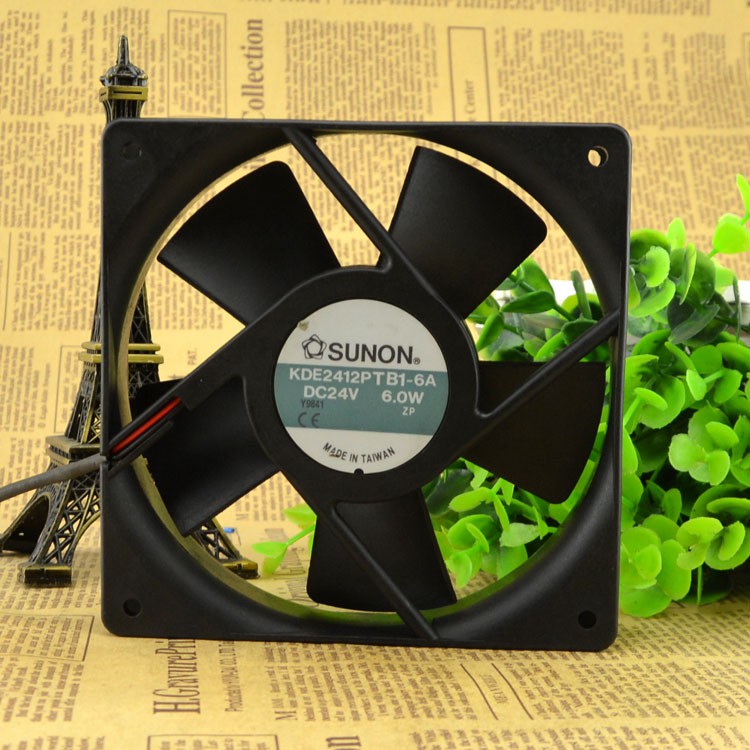 SUNON Jianquan KDE2412PTB1-6A DC24V 6.0W พัดลม 12 ซม