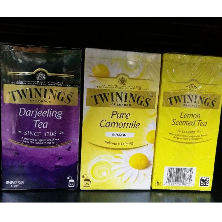 TWININGS (DarjeelingTea),(PureCamomile),(LemonScented Tea)